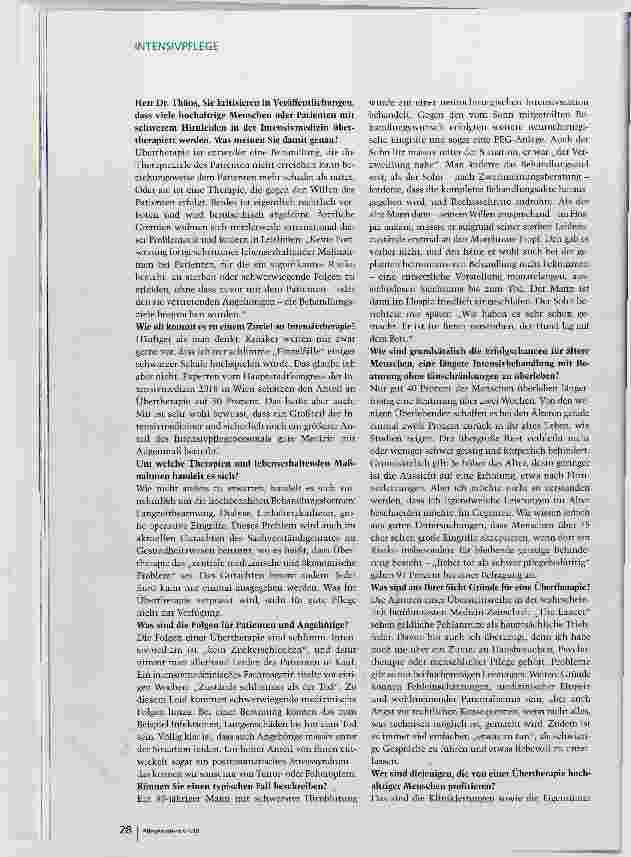 Vorschauseite 3: Viele Pflegende ertragen das nicht