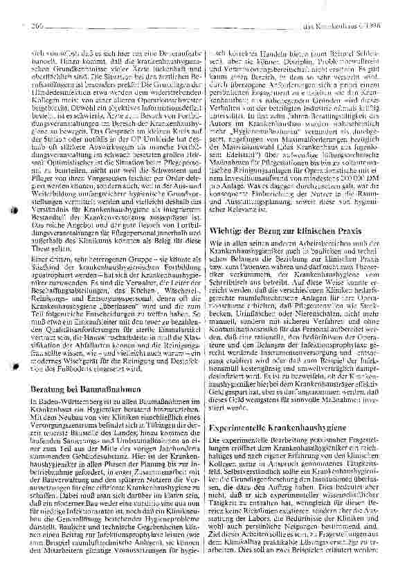 Vorschauseite 3: Praxis der Krankenhaushygiene an einem Universitätsklinikum