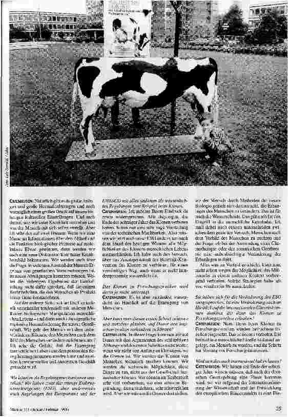 Vorschauseite 2: 25 Jahre Gentechnik Hoffnung oder Horror?