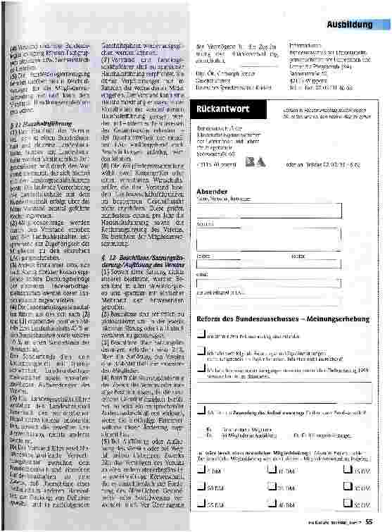 Vorschauseite 4: Lehre auf Reformkurs BA