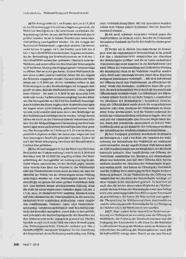 Vorschauseite 2: Wahlanfechtung nach Personalratswahl