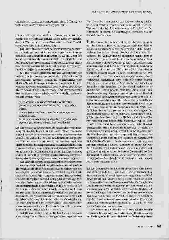 Vorschauseite 3: Wahlanfechtung nach Personalratswahl