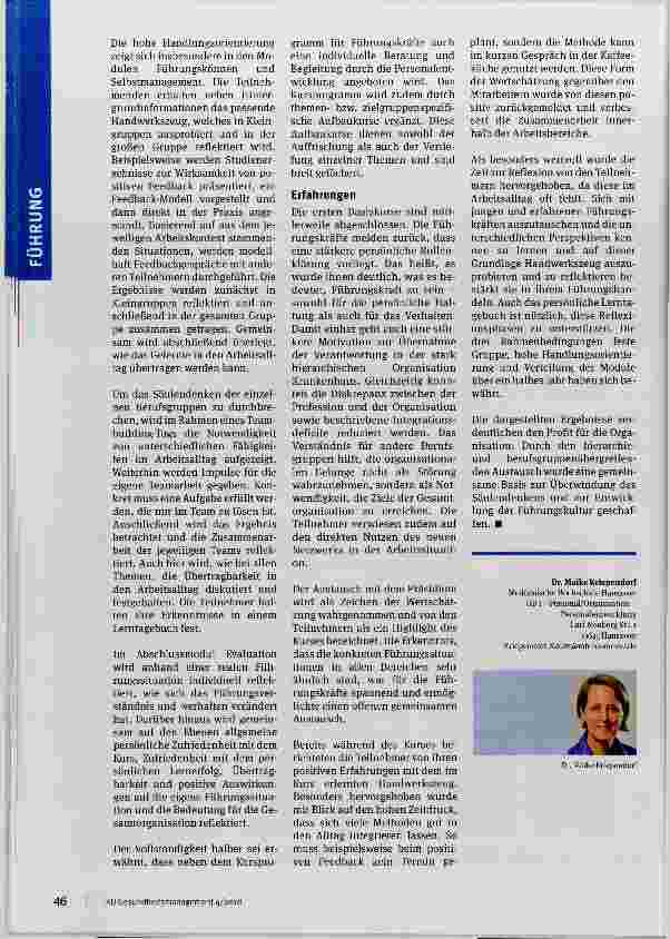 Vorschauseite 3: Gemeinsam in Führung gehen