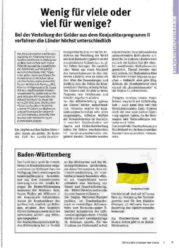 Vorschauseite 1: Wenig für viele oder viel für wenige?