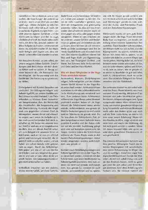 Vorschauseite 5: Yoga und Psychotherapie Möglichkeiten und Schwierigkeiten