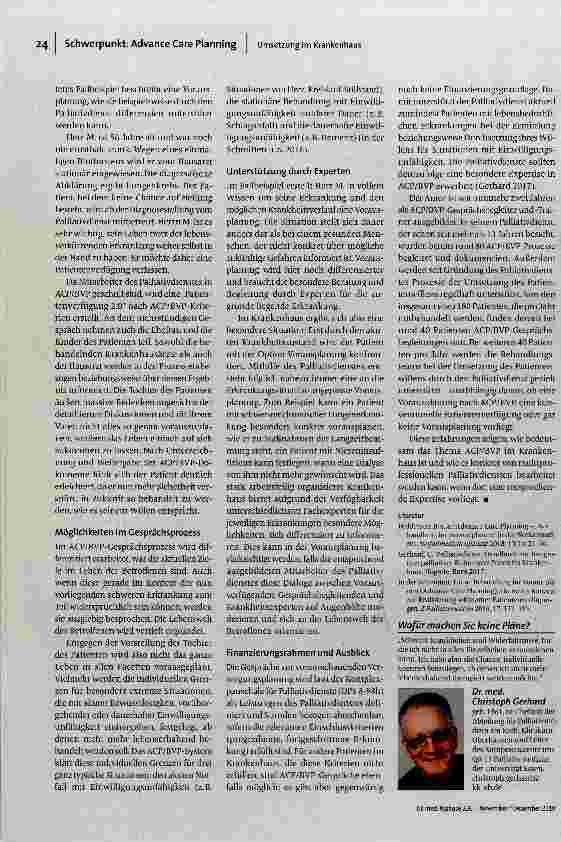 Vorschauseite 3: Beratung durch den Palliativdienst