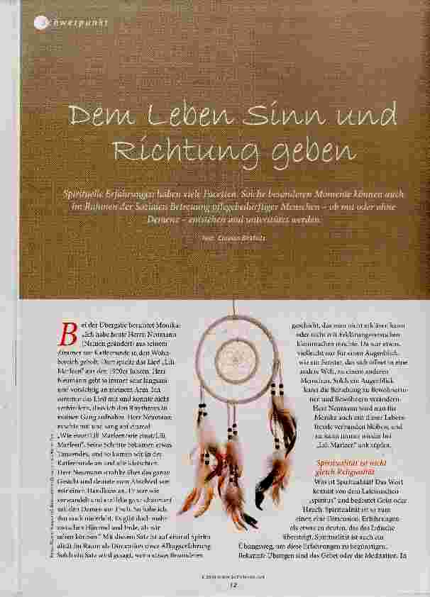 Vorschauseite 1: Dem Leben Sinn und Richtung geben