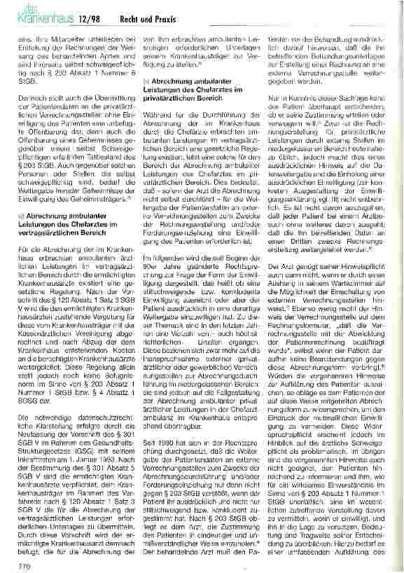 Vorschauseite 2: Datenschutz - Weitergabe von Patientendaten an externe Verrechnungsstellen
