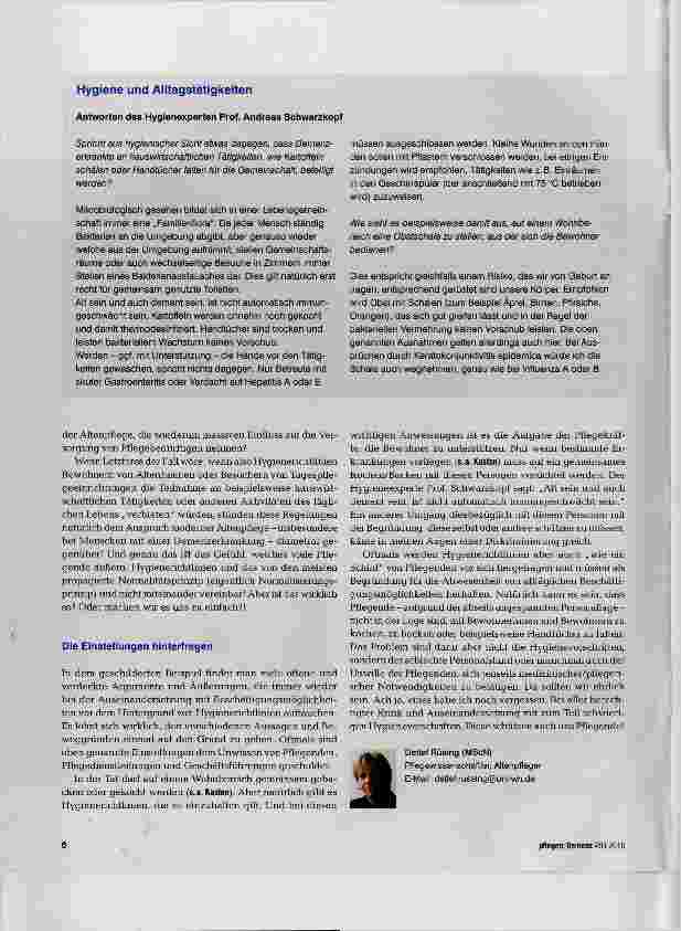 Vorschauseite 3: Zwischen Normalisierungsprinzip und „Hygienewahn“