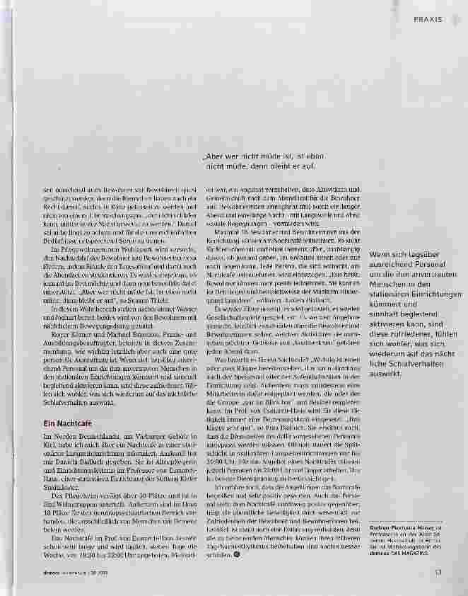 Vorschauseite 2: Nachtaktivitäten