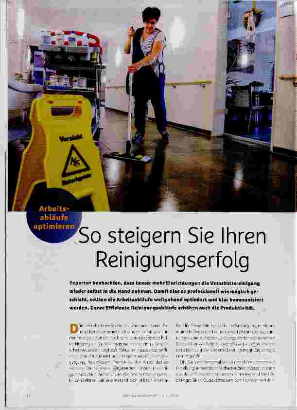 Vorschauseite 1: So steigern Sie Ihren Reinigungserfolg
