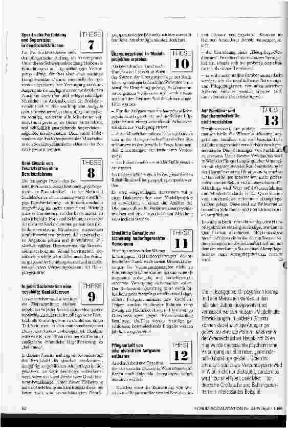 Vorschauseite 2: Gerontopsychiatrie: Ambulante Versorgung morgen Dreizehn Thesen
