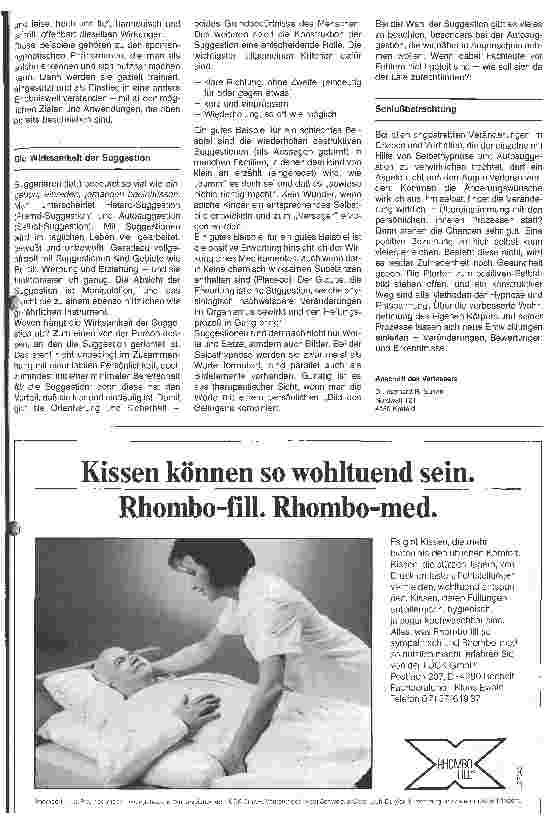 Vorschauseite 4: Hypnose 6. Folge: Selbsthypnose und Autosuggestion