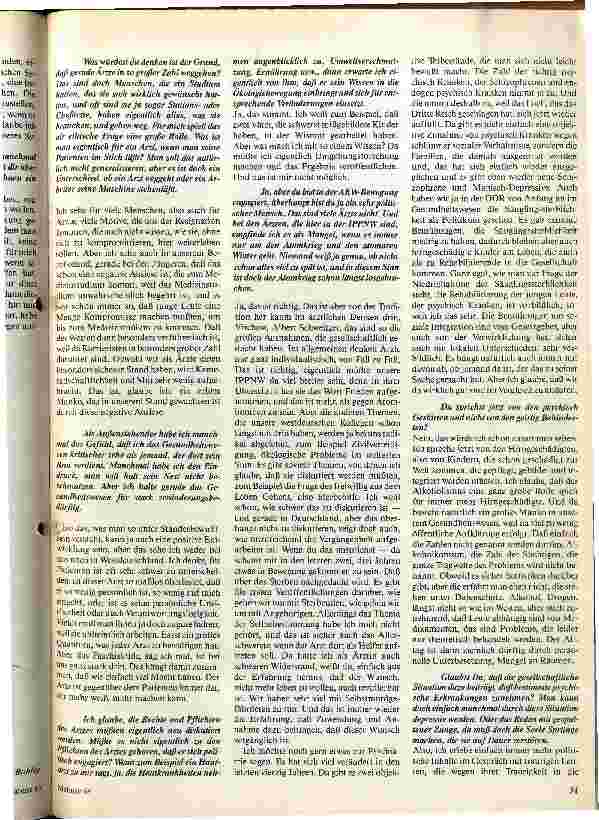 Vorschauseite 3: Mein Entwicklungsland Interview mit Erika, Ärztin für Psychiatrie in Stendal/DDR