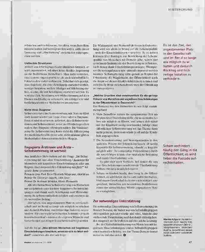 Vorschauseite 2: Selbstvertretung und Widerstand