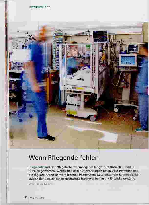 Vorschauseite 1: Wenn Pflegende fehlen