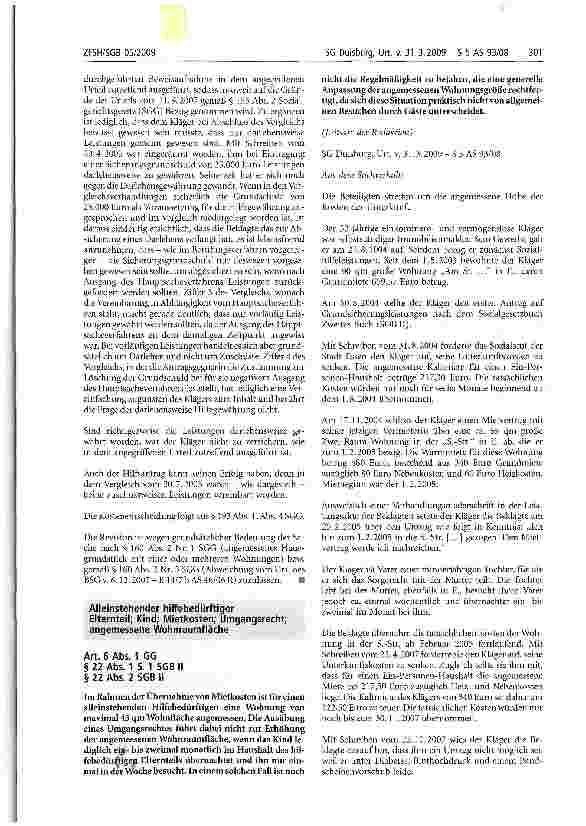 Vorschauseite 5: Bebauung; Darlehen; besondere Härte; selbst genutztes Haus; Hilfebedürftiger; Teilung; Vermögen; Verwertung; Zuschuss