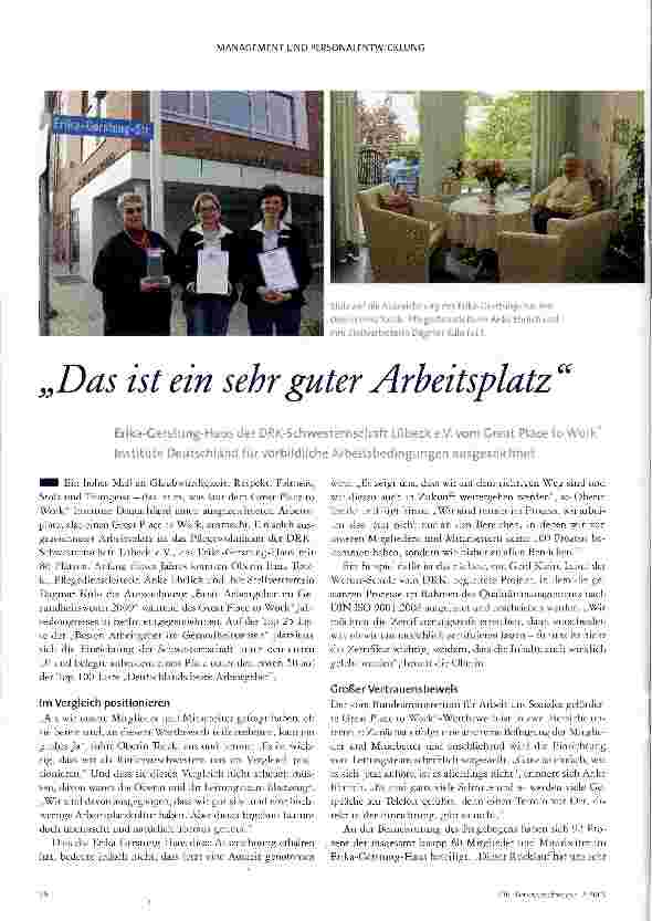 Vorschauseite 1: Das ist ein sehr guter Arbeitsplatz
