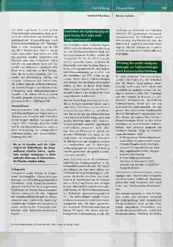 Vorschauseite 6: Schmerztherapie nach Sectio