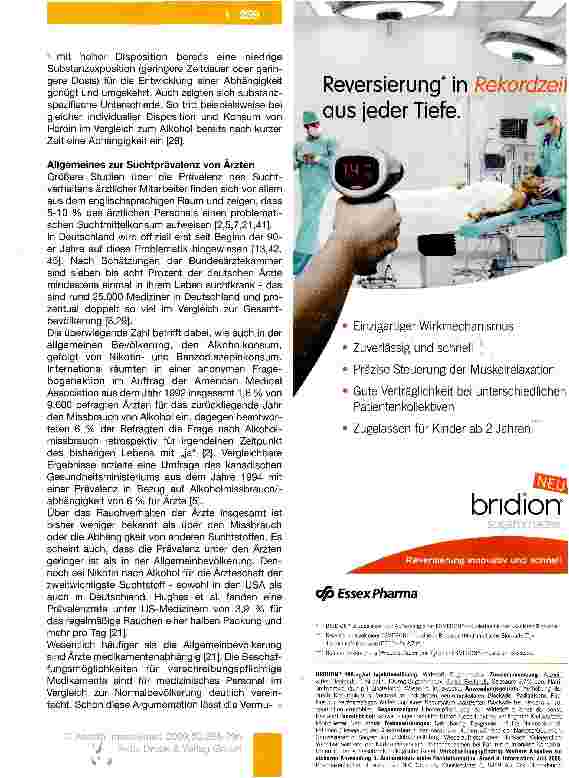 Vorschauseite 4: Das Suchtrisiko bei Medizinern