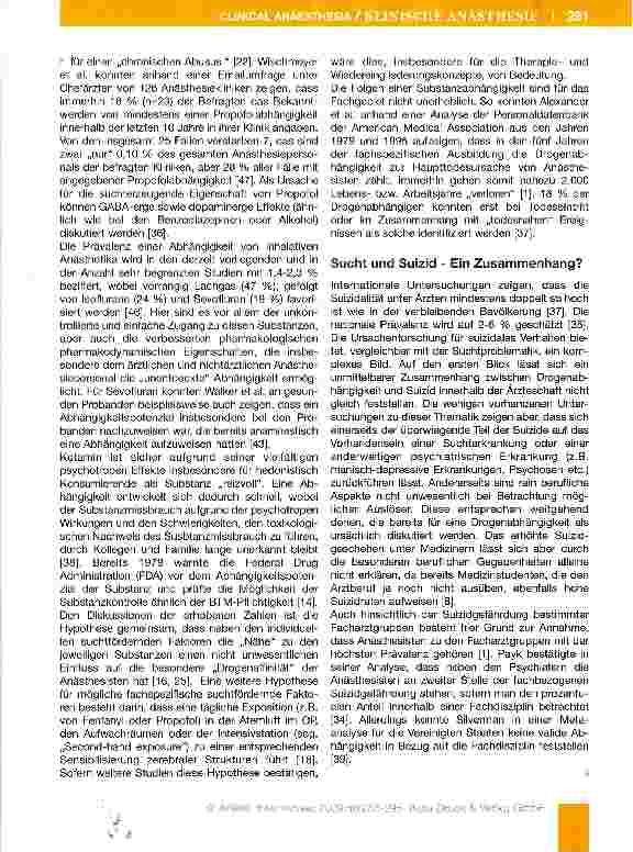 Vorschauseite 6: Das Suchtrisiko bei Medizinern
