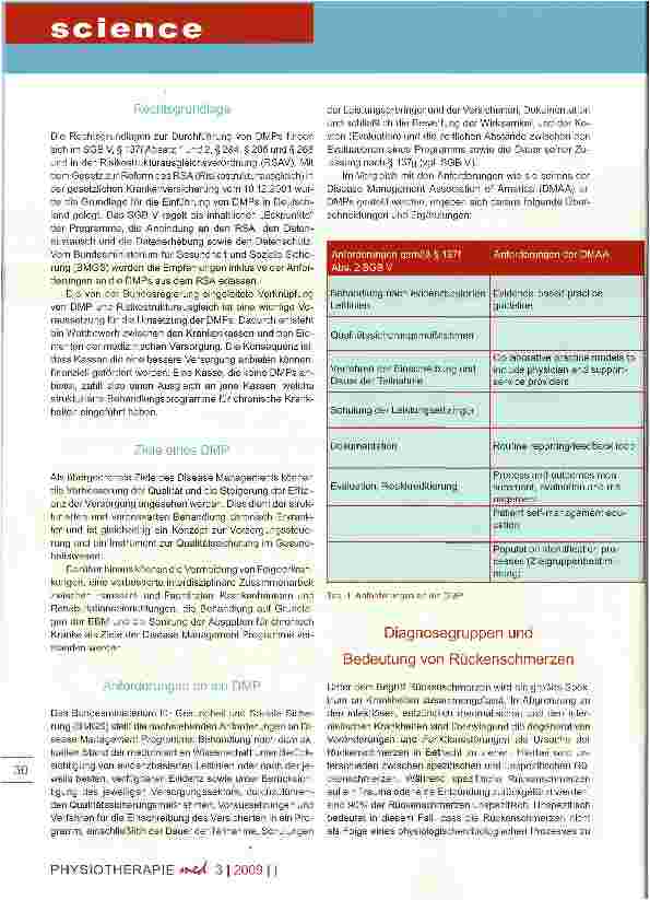 Vorschauseite 2: Konzept für ein Disease Management Programm bei chronischem Rückenleiden