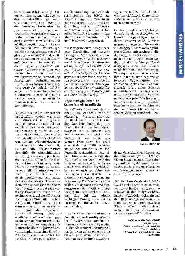 Vorschauseite 2: Eingriff in die Berufsfreiheit