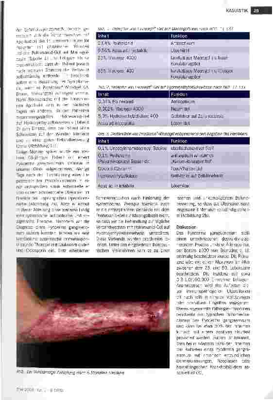 Vorschauseite 2: Schmerzvermeidung durch unterschiedliche Galeniken von Polihexanid-Gelen:Fallbeispiele von Patienten mit Pyoderma gangraenosum