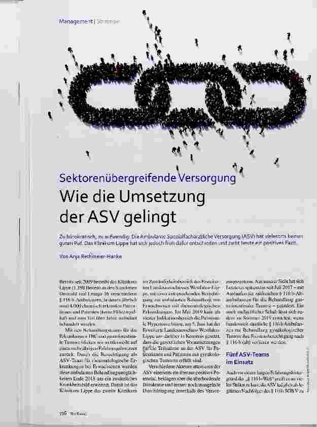 Vorschauseite 1: Wie die Umsetzung der ASV gelingt