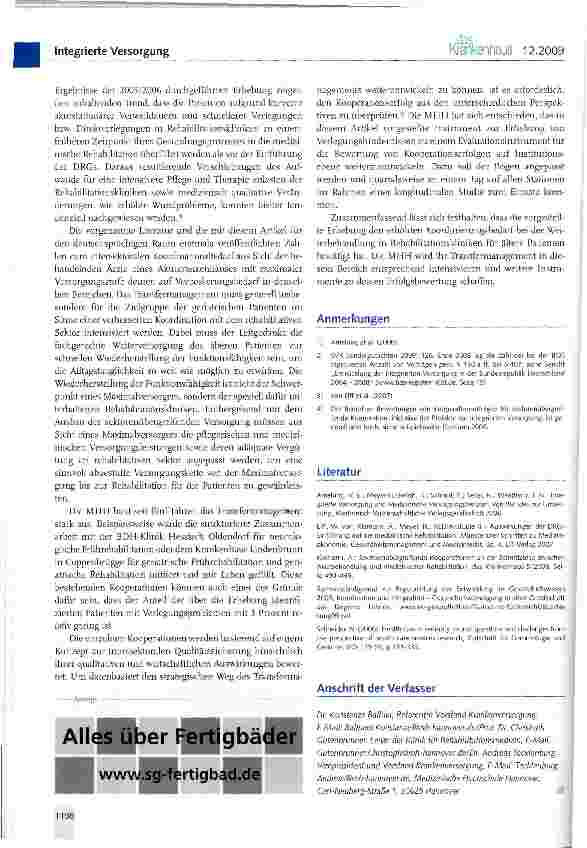 Vorschauseite 4: Hindernisse bei der Patientenentlassung und -Verlegung an einer Universitätsklinik