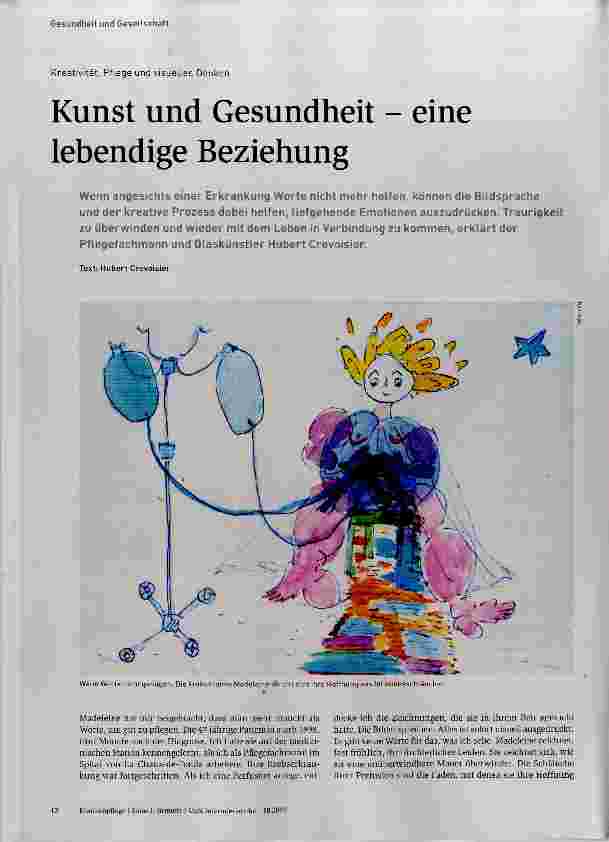 Vorschauseite 1: Kunst und Gesundheit - eine lebendige Beziehung