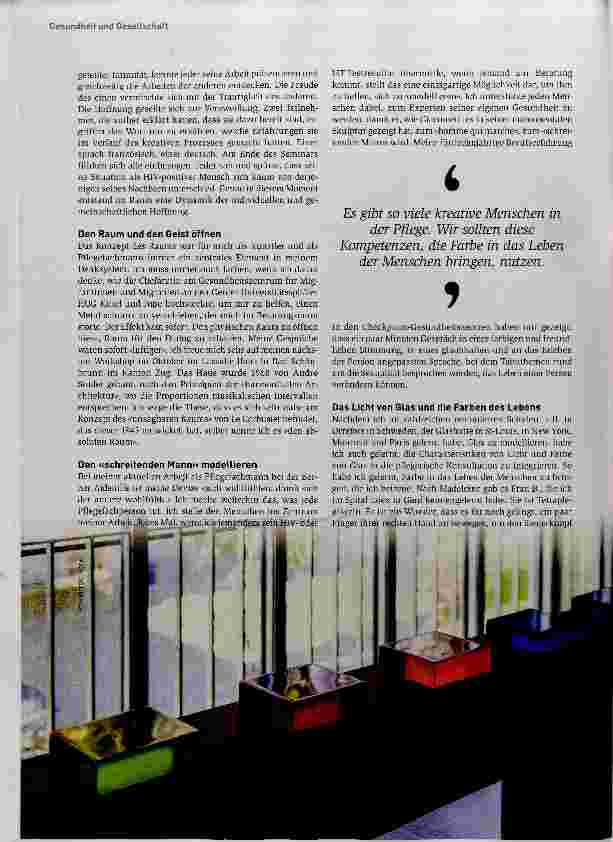 Vorschauseite 3: Kunst und Gesundheit - eine lebendige Beziehung