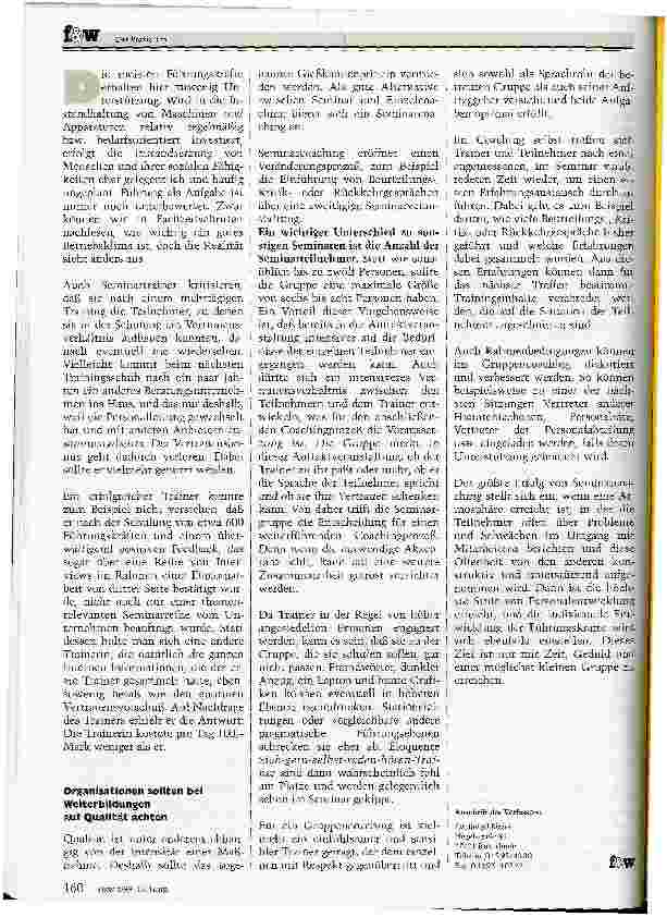 Vorschauseite 2: Seminarcoaching Eine Strategie für erfolgreiche Führungsseminare