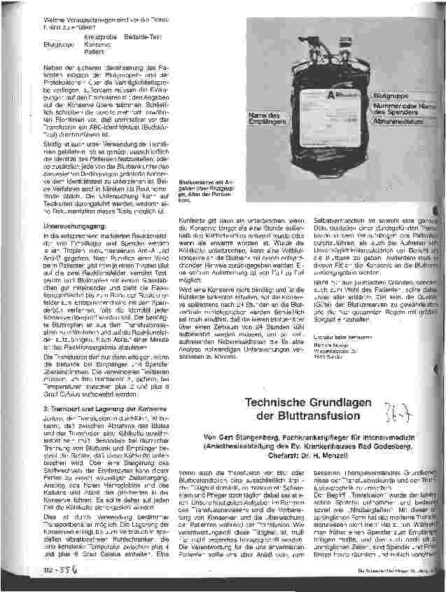 Vorschauseite 3: Organisatorische Grundlagen der Bluttransfusion