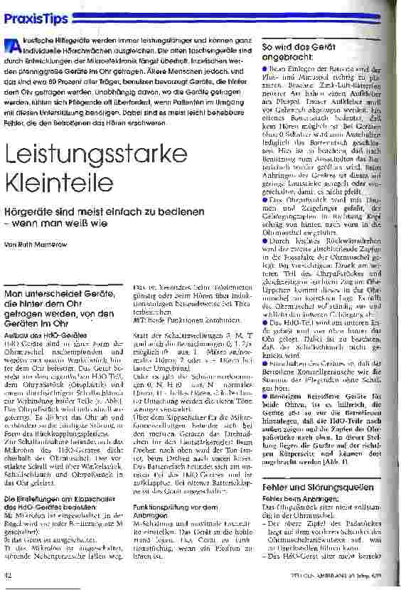 Vorschauseite 1: Leistungsstarke Kleinteile