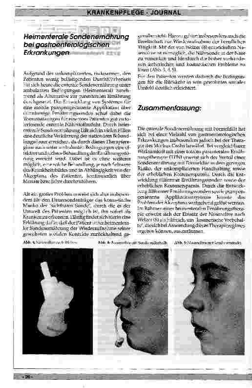 Vorschauseite 4: Sondenernährung bei gastroenterologischen Erkrankungen