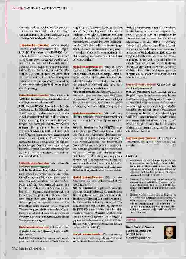 Vorschauseite 2: Die unbekannte Gefahr- Vancomycin-resistente Enterokokken