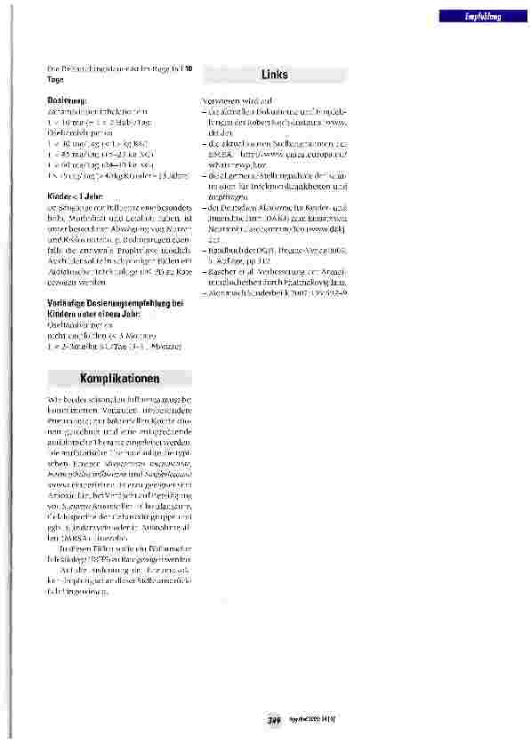 Vorschauseite 3: Empfehlung zur Diagnostik, Therapie und Prophylaxe der Infektion mit dem Neuen Influenza A/Hl N1-Virus bei Kindern und Jugendlichen