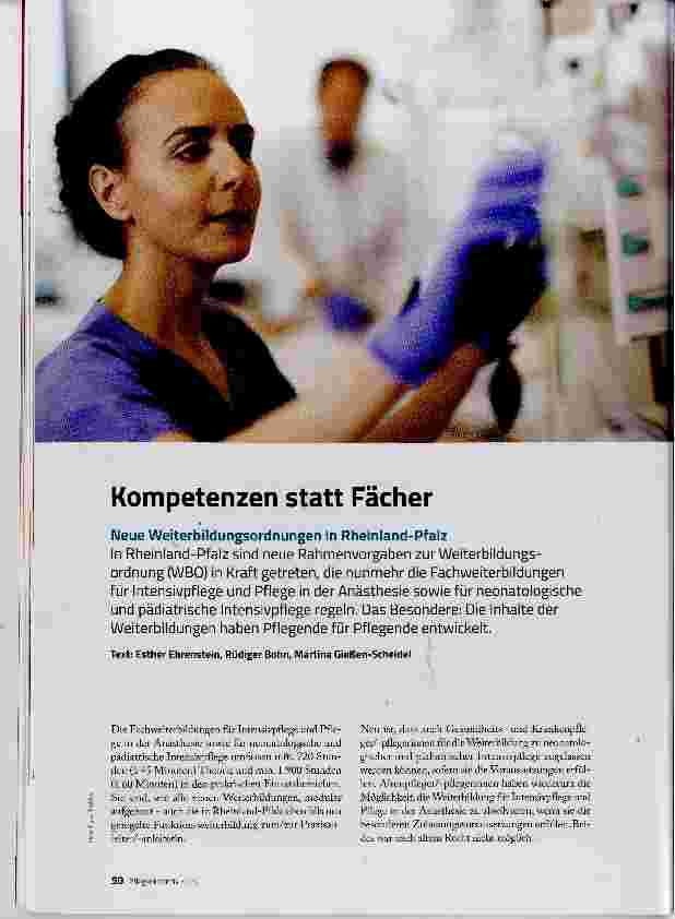 Vorschauseite 1: Kompetenzen statt Fächer