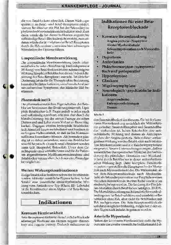 Vorschauseite 4: Welche Wirkungen haben Betablocker?