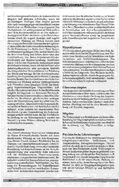 Vorschauseite 5: Welche Wirkungen haben Betablocker?