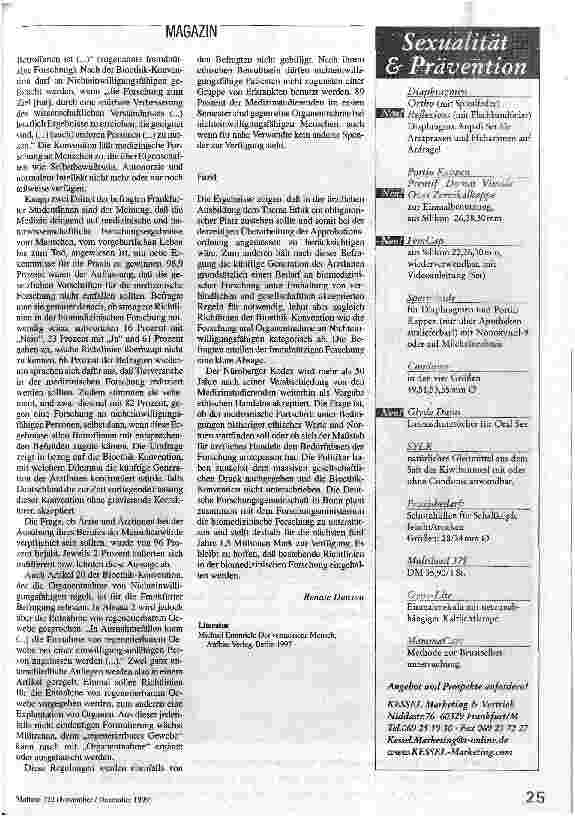 Vorschauseite 2: Ethik im Medizinstudium Befragung von Medizinstudierenden zur Medizinethik am Beispiel der Bioethik-Konvention