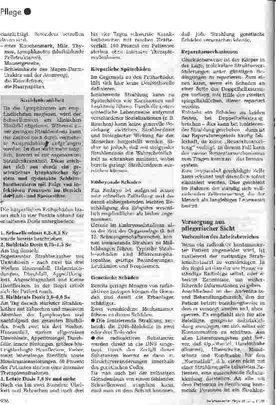 Vorschauseite 3: Die Versorgung radioaktiv verstrahlter Patienten Chemische Grundlagen und pflegerische Versorgung