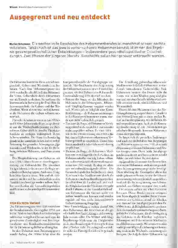 Vorschauseite 1: Ausgegrenzt und neu entdeckt