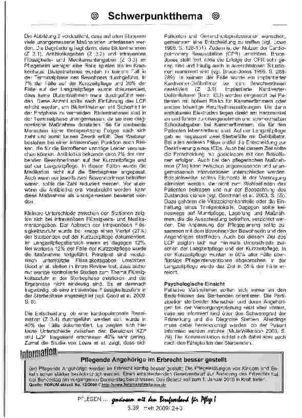 Vorschauseite 4: Verändert ein standardisierter Leitfaden die Qualität der Sterbebegleitung ?