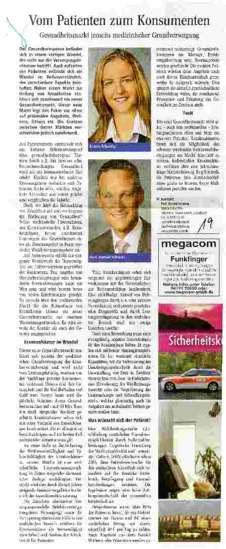 Vorschauseite 1: Vom Patienten zum Konsumenten