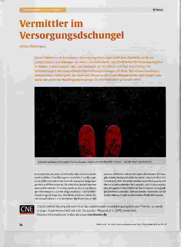Vorschauseite 1: Vermittler im Versorgungsdschungel