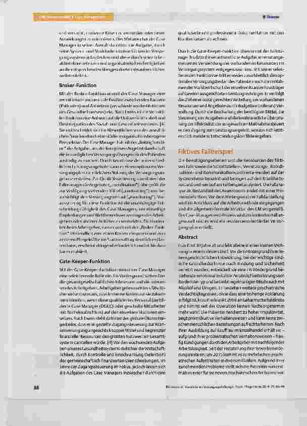 Vorschauseite 3: Vermittler im Versorgungsdschungel