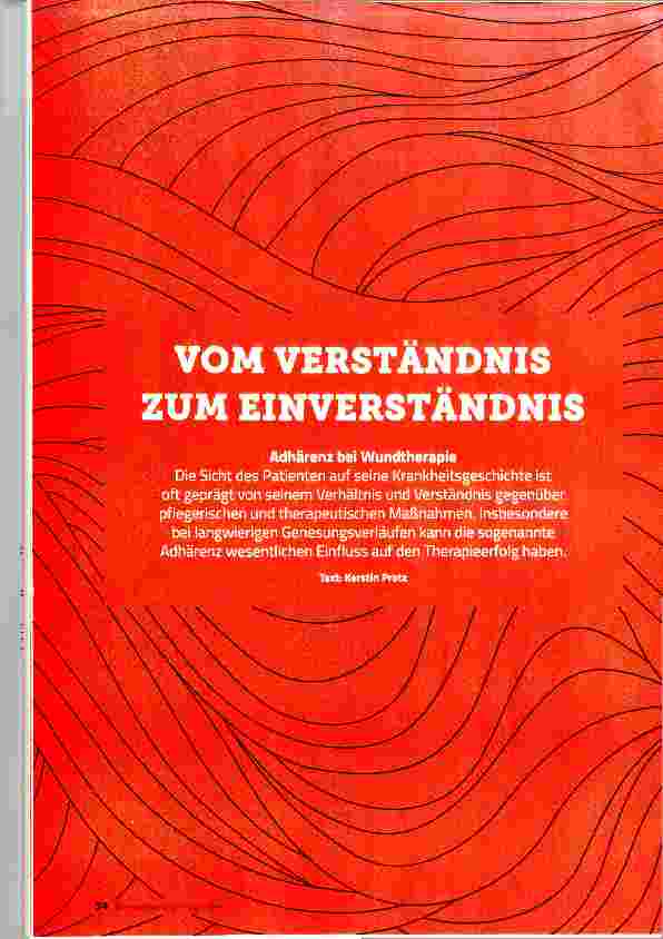Vorschauseite 1: VOM VERSTÄNDNIS ZUM EINVERSTÄNDNIS