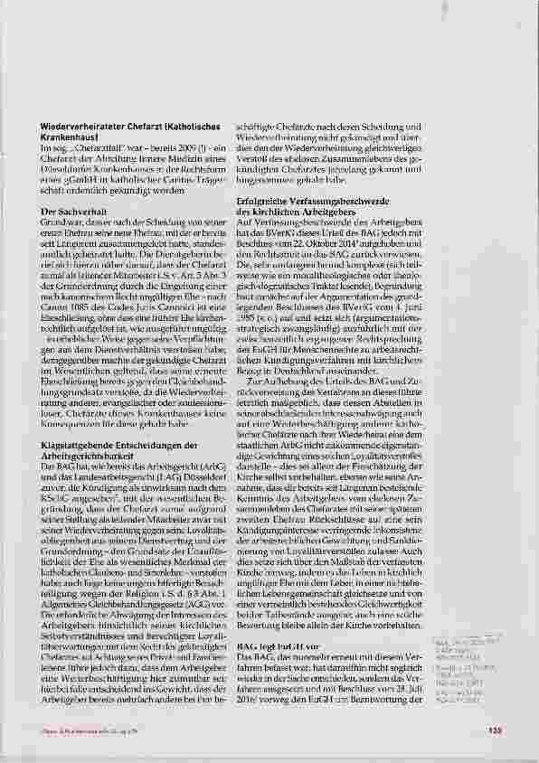 Vorschauseite 4: Kirchen-Arbeitsrecht im Spannungs Verhältnis von BVerfG und EuGH